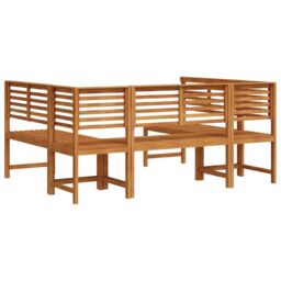Berkfield Home 5-Piece Acacia Wood Garden Bench Set in Brown - thumbnail 8