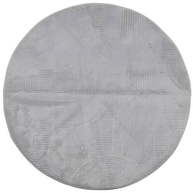Berkfield Home Rug IZA Short Pile Scandinavian Look Grey √ò 120 cm - Size: Medium - image 1