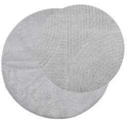 Berkfield Home Rug IZA Short Pile Scandinavian Look Grey √ò 120 cm - Size: Medium - thumbnail 3