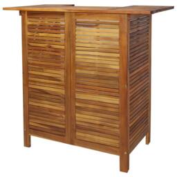 Berkfield Home 5 Piece Garden Bar Set Solid Wood Acacia in Brown - thumbnail 4