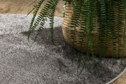 RugsX Dywaniki Łazienkowe Rug in Grey - Size: 100 cm diameter - thumbnail 5