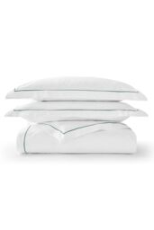 CHRISTY Premium Sateen Satin Soft Duvet Cover Sets in Green - Size: King - thumbnail 2