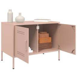 Berkfield Home TV Cabinets 2 pcs Pink 68x39x50.5 cm Steel - thumbnail 5