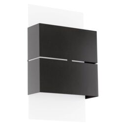 Loops IP44 Outdoor Wall Light White & Anthracite Zinc Steel 2.5W Built in LED in Metallics
