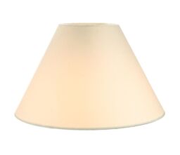 Happy Homewares Traditional Cotton Coolie Lampshade Suitable for Table Lamp or Pendant in Cream - Size: 12 inches - thumbnail 2