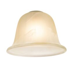 Happy Homewares Pair of White Alabaster Glass Shades with Traditional Shape for E14 & E27 - thumbnail 8