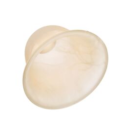 Happy Homewares Pair of White Alabaster Glass Shades with Traditional Shape for E14 & E27 - thumbnail 4