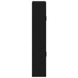 Berkfield Home Cabinets 2 pcs Black Oak 69, 5x34x180 cm Engineered Wood - Size: 5 x 34 x 180 cm - thumbnail 7