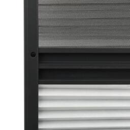 Berkfield Home Plisse Insect Screen for Windows Aluminium 60x80 cm with Shade in Black - thumbnail 6