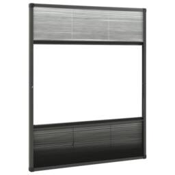 Berkfield Home Plisse Insect Screen for Windows Aluminium 60x80 cm with Shade in Black - thumbnail 5