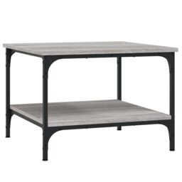 Berkfield Home Coffee Table Grey Sonoma 55x55x40 cm Engineered Wood - Size: 55 x 55 x 40 cm - thumbnail 2