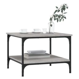 Berkfield Home Coffee Table Grey Sonoma 55x55x40 cm Engineered Wood - Size: 55 x 55 x 40 cm - thumbnail 3