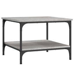 Berkfield Home Coffee Table Grey Sonoma 55x55x40 cm Engineered Wood - Size: 55 x 55 x 40 cm - thumbnail 5