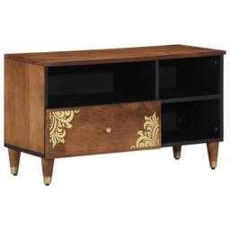 Berkfield Home Media Cabinet Honey brown Solid mango wood, Engineered wood - thumbnail 2