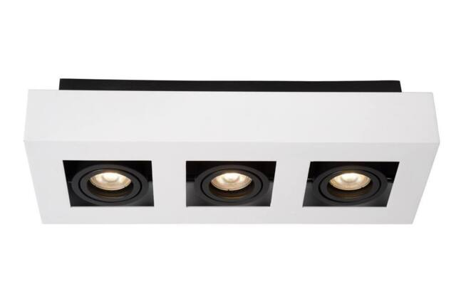 Lucide 'XIRAX' Dimmable Stylish Rotatable Indoor Ceiling Spotlight GU10 in White - image 1