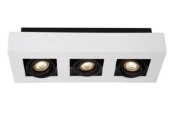 Lucide 'XIRAX' Dimmable Stylish Rotatable Indoor Ceiling Spotlight GU10 in White - thumbnail 3
