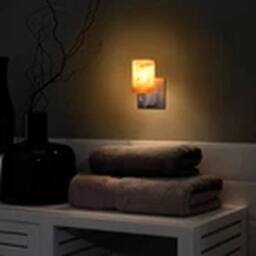 EONLION Natural Himalayan Pink Salt Lamp Night Light with UK Plug & Bulb - thumbnail 3