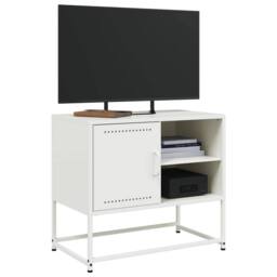 Berkfield Home TV Cabinet White 68x39x60.5 cm Steel - thumbnail 5