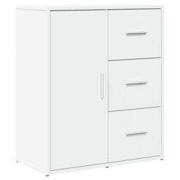 Berkfield Home Sideboards 2 pcs White 60x31x70 cm Engineered Wood - Size: 60 x 31 x 70 cm - thumbnail 4