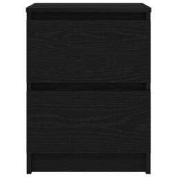 Berkfield Home TV Cabinet Black 40x35x54 cm Engineered Wood - Size: 40 x 35 x 54 cm - thumbnail 6