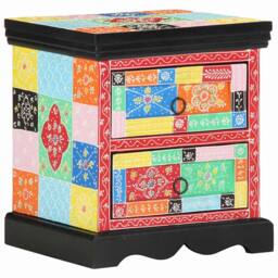 Berkfield Home Bedside Cabinet 2 pcs Multicolour 40x35x45 cm Engineered Wood - Size: 40 x 35 x 45 cm