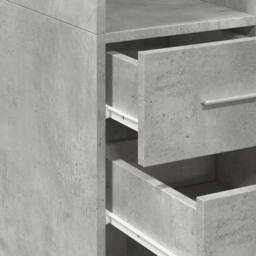 Berkfield Home Highboard Concrete Grey 50x42.5x185 cm Engineered Wood - thumbnail 7