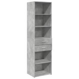 Berkfield Home Highboard Concrete Grey 50x42.5x185 cm Engineered Wood - thumbnail 3