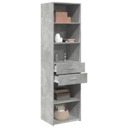 Berkfield Home Highboard Concrete Grey 50x42.5x185 cm Engineered Wood