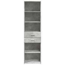 Berkfield Home Highboard Concrete Grey 50x42.5x185 cm Engineered Wood - thumbnail 4