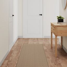 Berkfield Home Carpet Runner Sisal Look Sand 50x200 cm in Brown - Size: 100 cm diameter - thumbnail 1