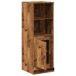 Berkfield Home Highboard Old Wood 36x35.5x103.5 cm Engineered Wood in Brown - thumbnail 4