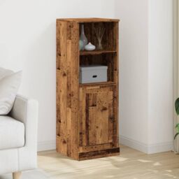 Berkfield Home Highboard Old Wood 36x35.5x103.5 cm Engineered Wood in Brown - thumbnail 1