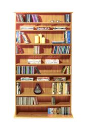 'Harrogate' - 760 Cd / 318 Dvd / Blu-ray Media Storage Shelves - Pine - thumbnail 1
