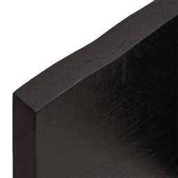 Berkfield Home Table Top Dark Grey 120x60x(2-4) cm Treated Solid Wood Oak - thumbnail 8