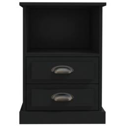 Berkfield Home Bedside Cabinets 2 pcs Black 43x36x60 cm - Size: 43 x 36 x 60 cm - thumbnail 7