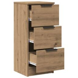 Berkfield Home Sideboard Artisan Oak 30x30x70 cm Engineered Wood in Brown - Size: 30 x 30 x 70 cm - thumbnail 5