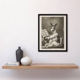 Artery8 And so was his grandfather Francisco Goya Framed Wall Art Print in Grey - Size: A4 - thumbnail 4