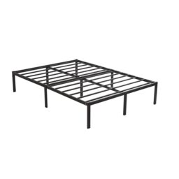 House of Home Double Bed Frame Durable Black Metal Platform Bed Frame 138 x 191 x 35c m - thumbnail 4