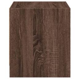 Berkfield Home Bedside Cabinets with Glass Doors 2 pcs Brown Oak 35x37x42 cm - Size: 35 x 37 x 42 cm - thumbnail 8