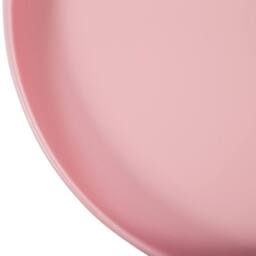 Wyld and Coco Pink Metal Garden Side Table 40 cm Round - Vintage Outdoor Accent - thumbnail 4