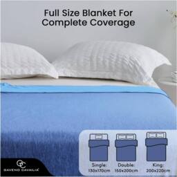 GAVENO CAVAILIA Cooling Blanket in Blue - Size: 200 cm x 240 cm - thumbnail 8