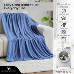 GAVENO CAVAILIA Cooling Blanket in Blue - Size: 200 cm x 240 cm - thumbnail 9