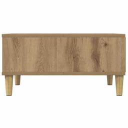 Berkfield Home Coffee Table Artisan Oak 60x60x30 cm Engineered Wood in Brown - Size: 60 x 60 x 30 cm - thumbnail 5