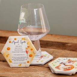 Boxer Gifts Women's Ceramic Coaster Set - Party Animals - thumbnail 2