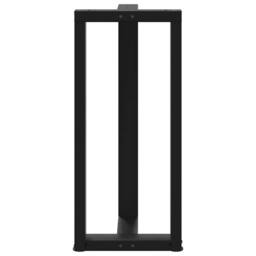 Berkfield Home Bar Table Legs T-Shaped¬†2 pcs Black 50x35x(90-91) cm Steel - thumbnail 6