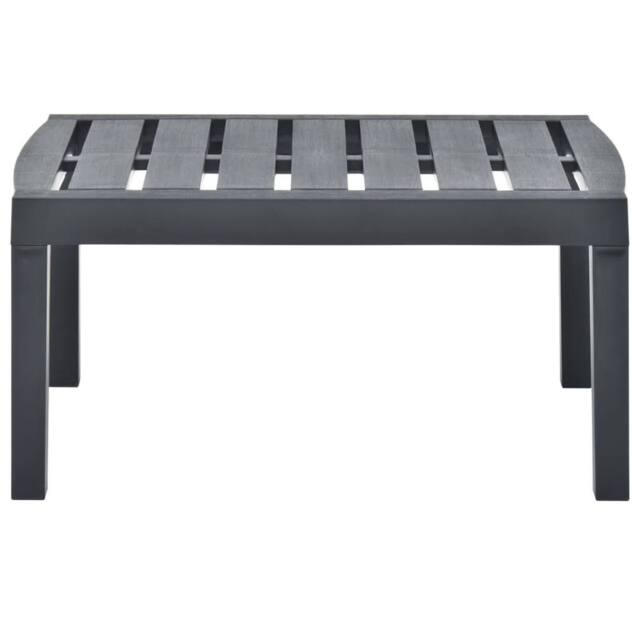 Berkfield Home Garden Table Anthracite 78x55x38 cm Plastic in Charcoal - Size: 78 x 55 x 38 cm - image 1