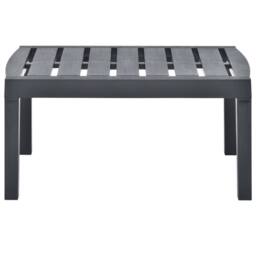 Berkfield Home Garden Table Anthracite 78x55x38 cm Plastic in Charcoal - Size: 78 x 55 x 38 cm - thumbnail 1