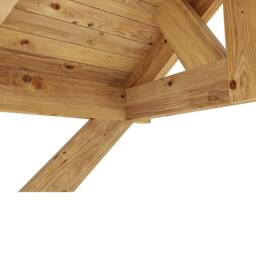 Dunster House Wooden Porch Canopy 1.6 x 0.8m, Apex Roof, Pressure Treated Timber in Brown - thumbnail 4