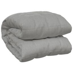 Berkfield Home Weighted Blanket Grey 120x180 cm 5 kg Fabric - thumbnail 2