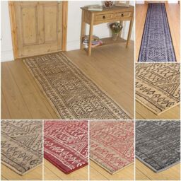 runrug Hallway Carpet Runner Rug - Soft & Comfy, 9mm - Afrikans in Light Beige - Size: 80 cm x 240 cm - thumbnail 6